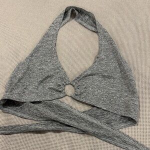 Gray Halter Bralette